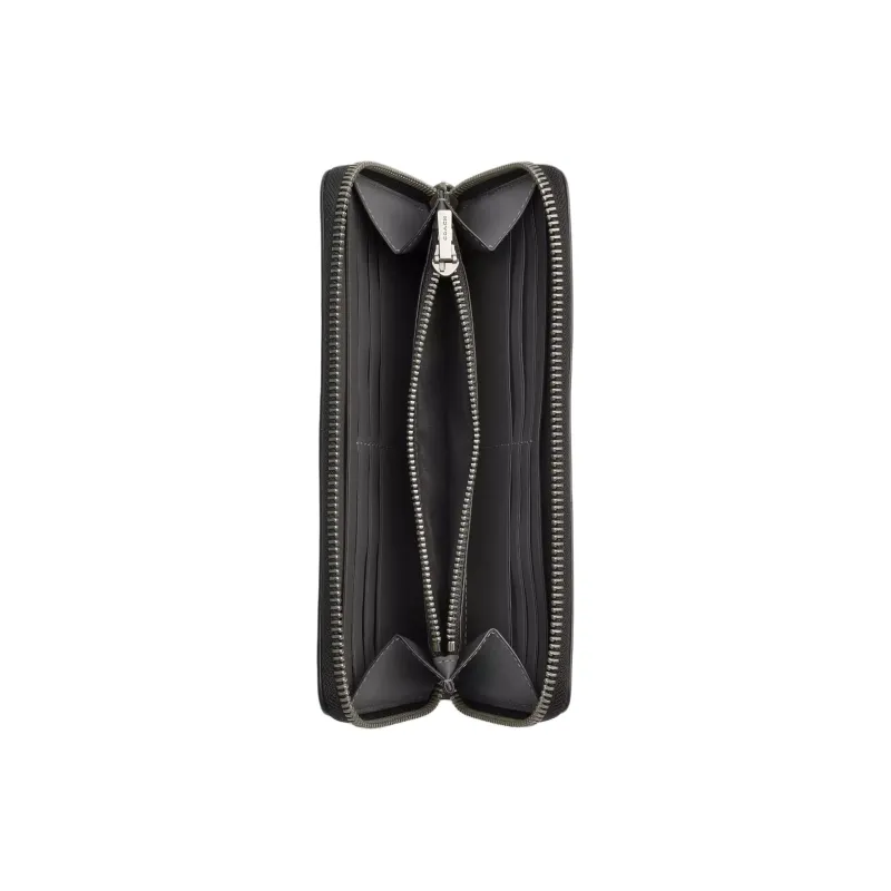 COACH Cow Leather Wallet Trumpets Men's Charcoal Gray-1