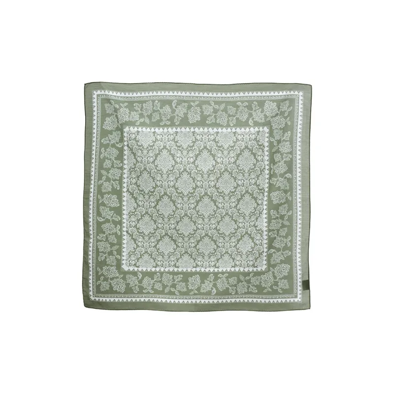 Yamaichi Maru 9 Meter Filigree Cotton Yarn Silk Scarves Women's-2