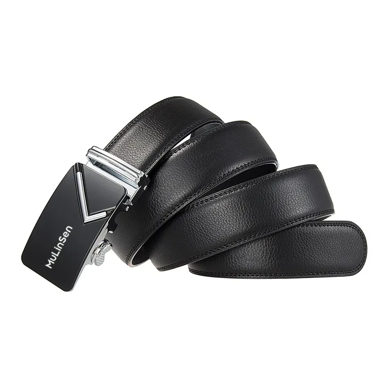 Mulinsen Cow Leather Belts Men's 3.5CM-2