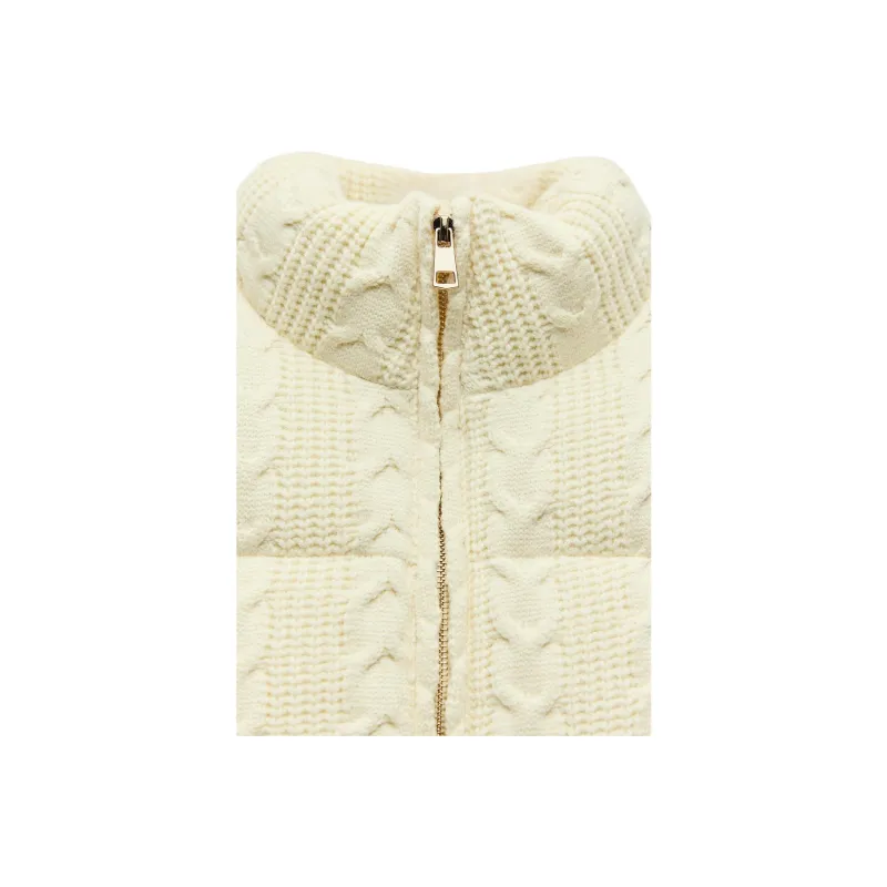 ZARA Puffer Jacket Women's Raw White-2