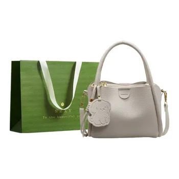 Three Ducklings PU Handbag Women's Ecru/Pink/Gray/Coffee/Black