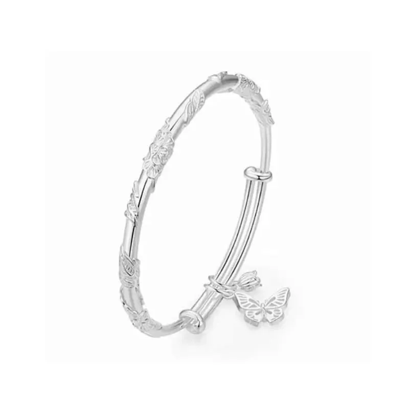 Bailijin S999 Fine Silver Sterling Silver Bracelets Unisex-0