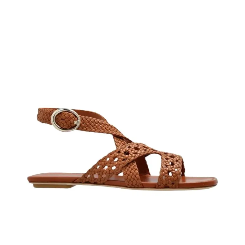 Stuart Weitzman/SW One Strap Sandals Women's Brown-1