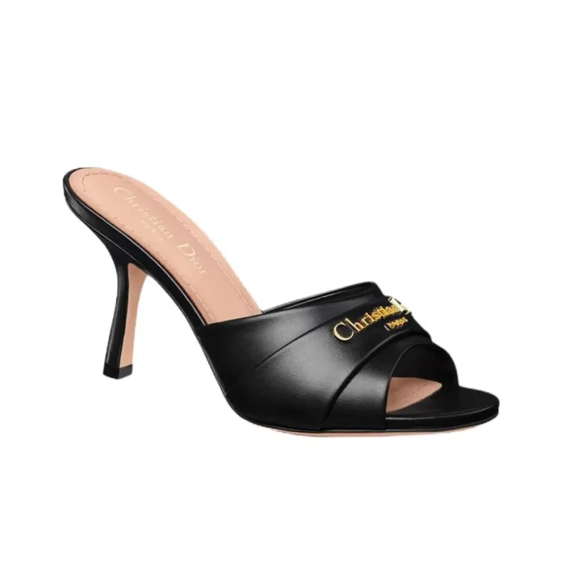 DIOR My Dior Slip Resistant Slide Slippers Women's Black-2