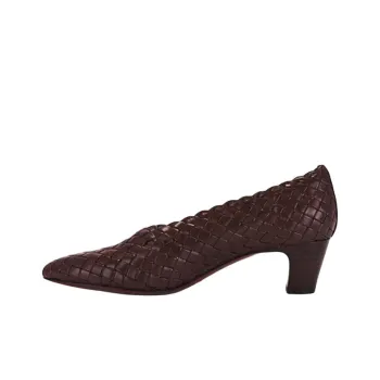 Loeffler Randall Maeve Chunky Heel High Heels 4.7cm Women's Deep Red