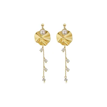 MCK 925 Silver Needles Earrings Women's