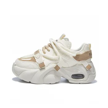 Komanic Slip Resistant, Abrasion Resistant, Breathable, Height Increasing Low Top Chunky Sneakers Women's