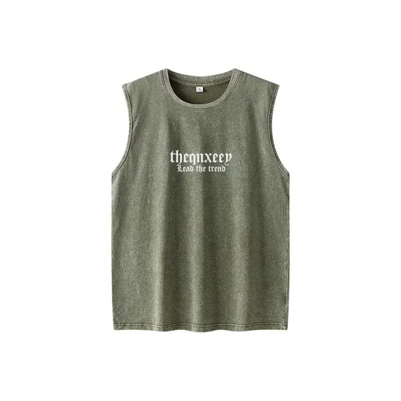 Qnxeey Tank Tops Unisex-16