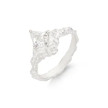 Empress 47 Concept 925 Sterling Silver Rings Unisex White