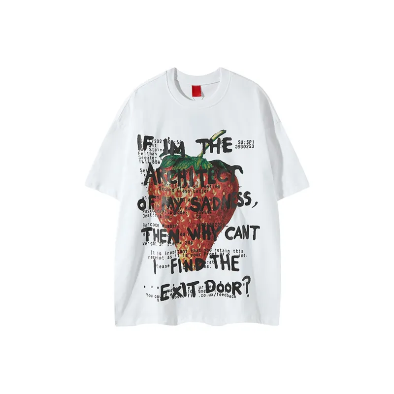 Regular Fashion Individual T Shirt Unisex Pure White Color-10