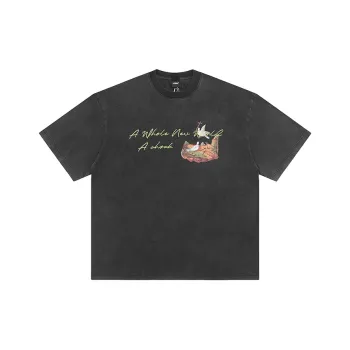 A Chock T Shirt Unisex Washed Black