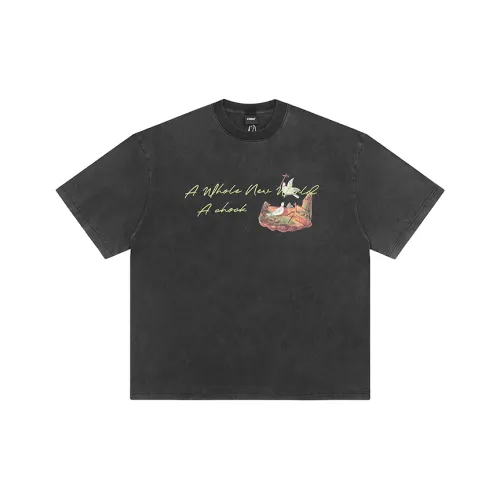 A Chock T Shirt Unisex Washed Black
