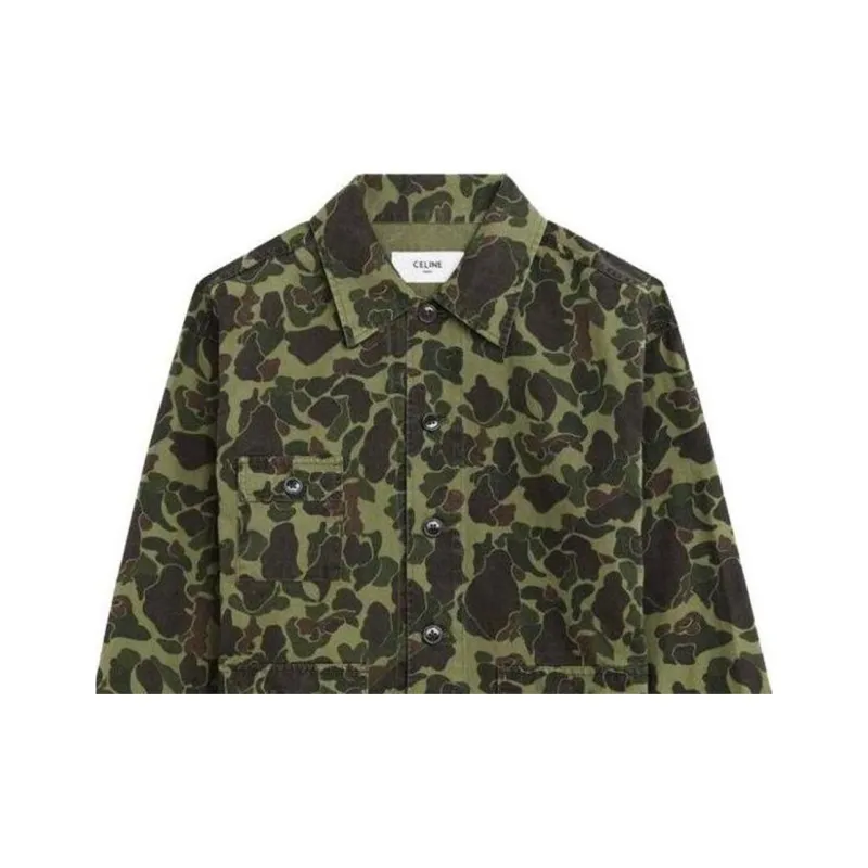 CELINE Jackets Men Green-2