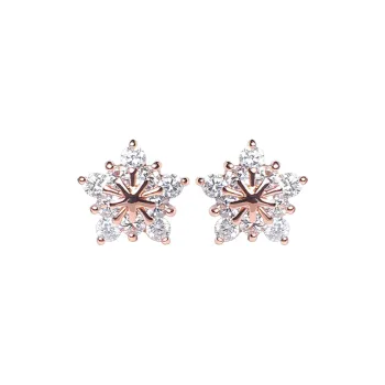 QIANFANGDAHUANGYE Zircon Stud Earrings Women's