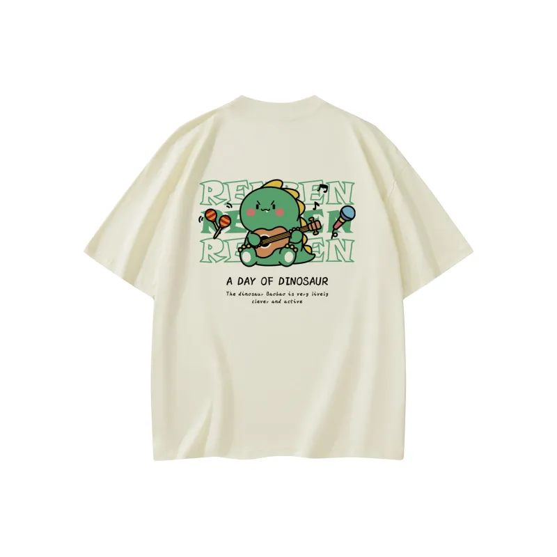 RENBEN Drop Shoulder Sleeve T Shirt Unisex-12