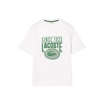 LACOSTE Logo print Organic Cotton T shirt