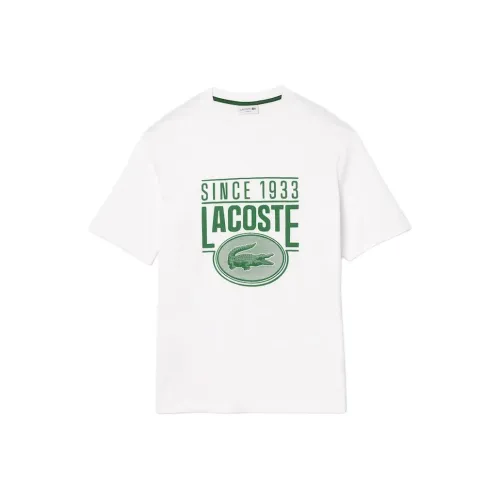 LACOSTE Logo print Organic Cotton T shirt