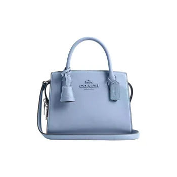 COACH AndreaCarryall Calfskin Tote Bag, Shopping Bag, Shoulder Bag, Handbag Small Size Women's Bluebell Multicolor