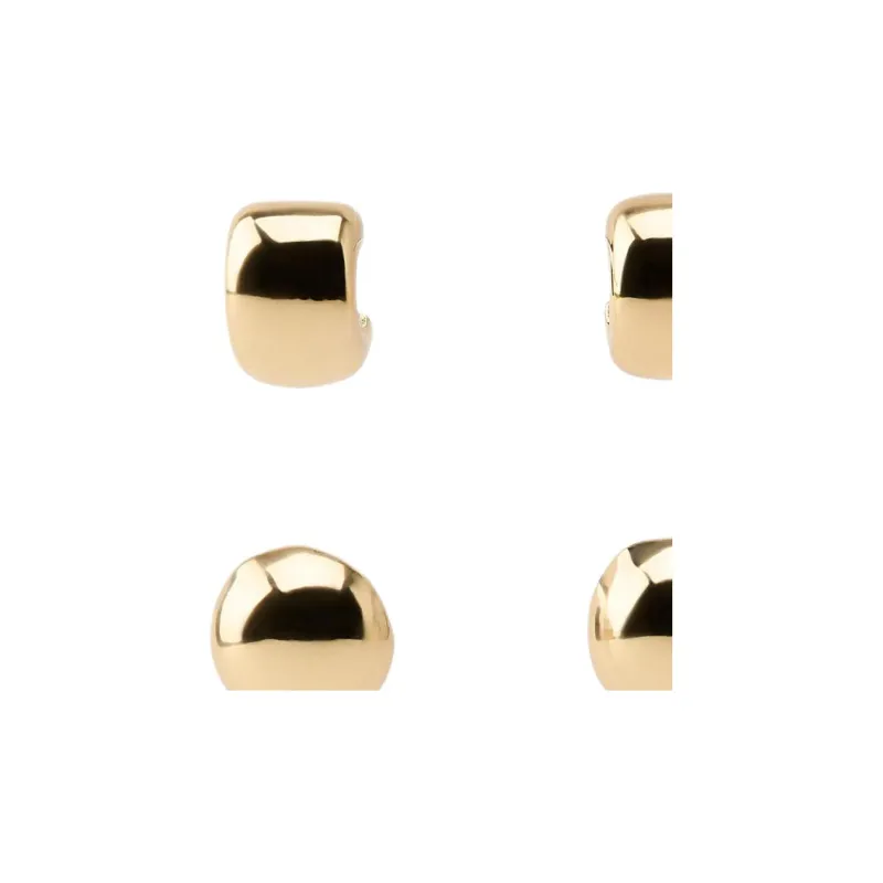 ZARA Zinc Steel Earrings Women's Gold-2