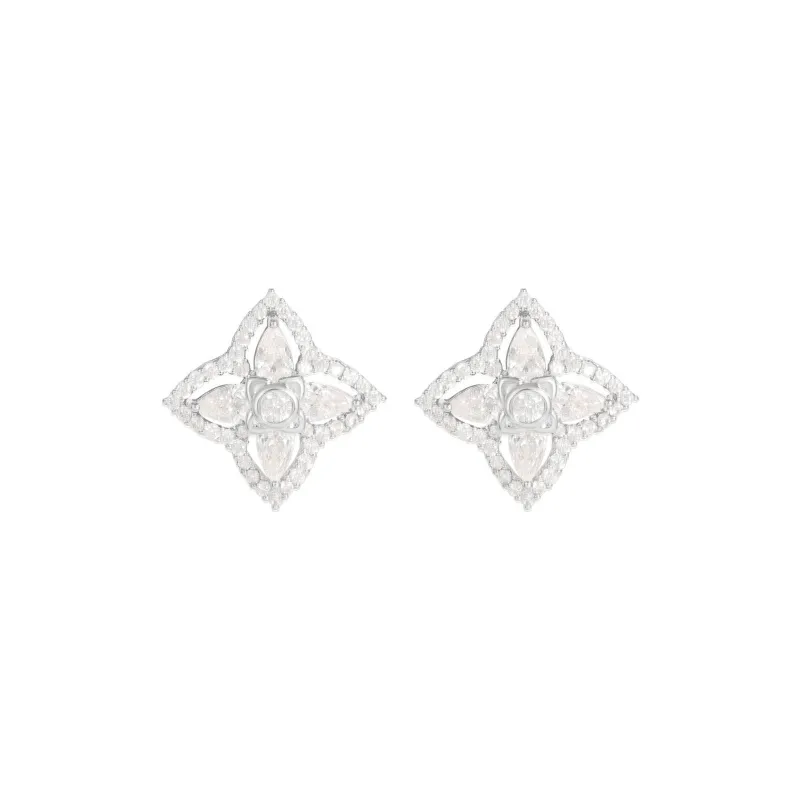 BING STUDIO S925 Silver Stud Earrings Women's-0