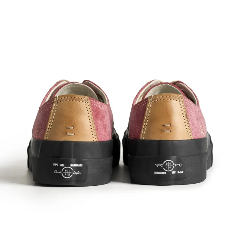 PIPG Low Top Casual Shoes Unisex Rose Red-4