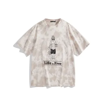 Zola X PEACEBIRD MEN T Shirts Men Khaki Batch 1 Loose Fit
