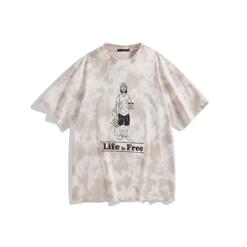 Zola X PEACEBIRD MEN T Shirts Men Khaki Batch 1 Loose Fit