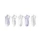 A-Purple Bowknot+Wide Stripes+White Butterfly+Purple Bear+White Twisted Fried Dough