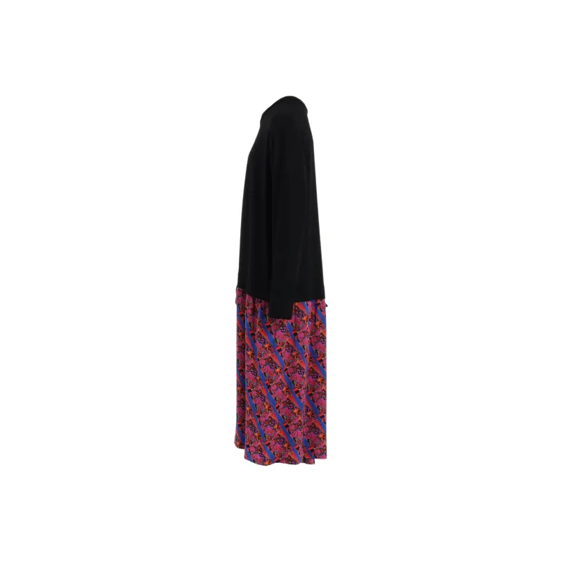 Yohji Yamamoto Ghost Princess, Collaboration Long Sleeved Dresses Women's Black-2