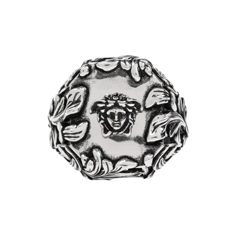 VERSACE Logo plaque Ring-0