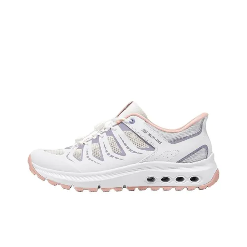 Skechers OUTDOOR Breathable Support Rebound Low Top Casual Shoes Women's White Purple