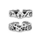 Graffiti Cat and Dog Diary Ring 1 Pair