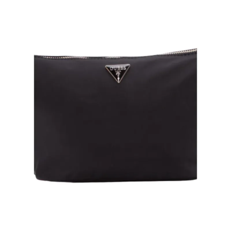 GUESS Fabric Tote Bag Shopping Bag Shoulder Bags Medium Size Women's Black-4