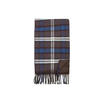 ZARA Polyester Knit Scarves Men's Chocolate