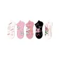 Pink Floral-5 Pack[7A Antibacterial, Slip-Resistant, Non-Slip]