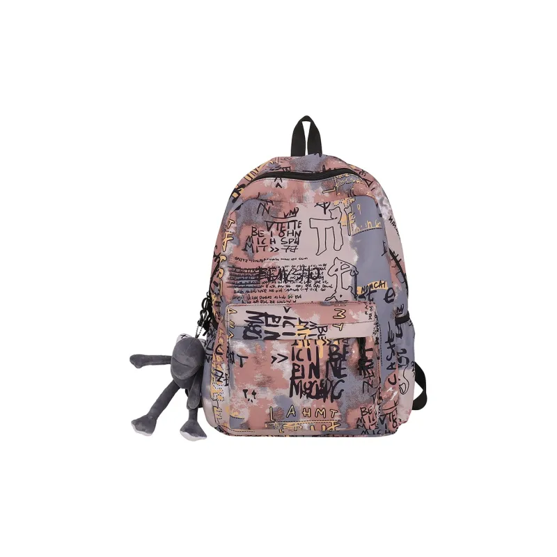 BUBM Nylon Backpack Unisex Multicolor-11