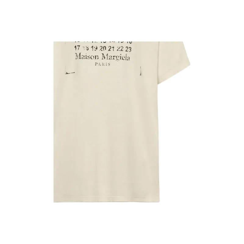 MM6 Maison Margiela Logo Stamped Crewneck T Shirt-4