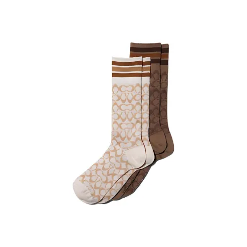 COACH Women's Mid-Calf Socks