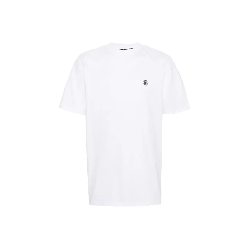 Roberto Cavalli Monogram embroidered Cotton T shirt-0