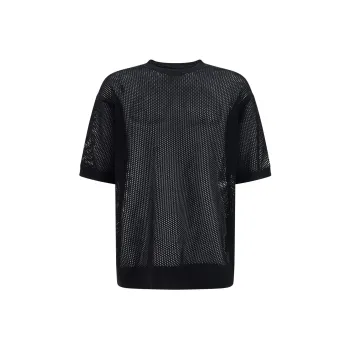 PRADA Short Sleeved Open Knitted Top