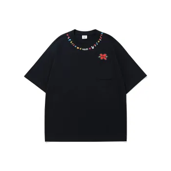Guuka x AGAHO Short Sleeved T Shirts Men's Black