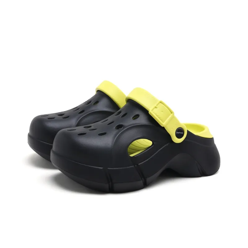 DAPHNE Clogs Women's Black Green-2