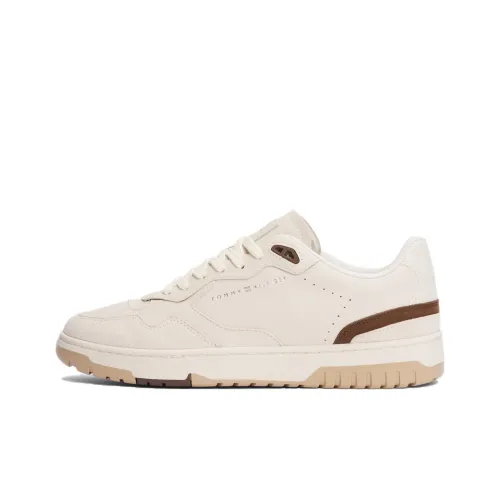 Tommy Hilfiger Anti Slip Wear Resistant Low Top Basketball Shoes Men's Beige