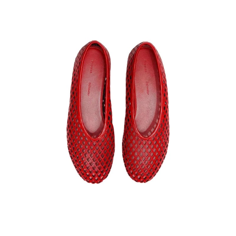 PROENZA SCHOULER Tee Casual Single Shoes Women's Red-3