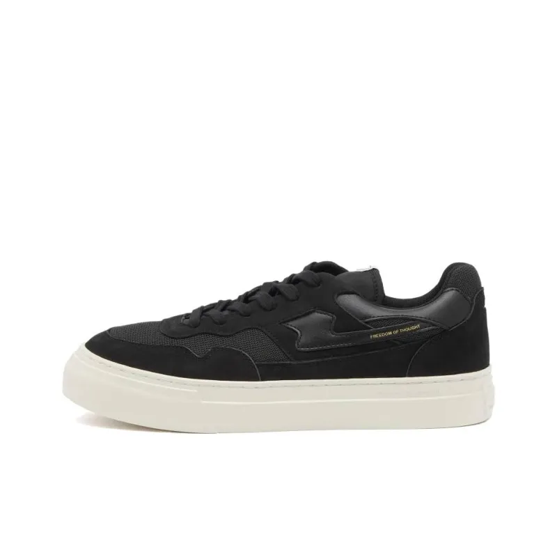 Stepney Workers Club Pearl S Strike Low Top Skateboard Shoes Men's Black-0