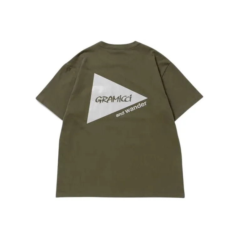 Gramicci X And Wander Back Print Tee 'Green'-0