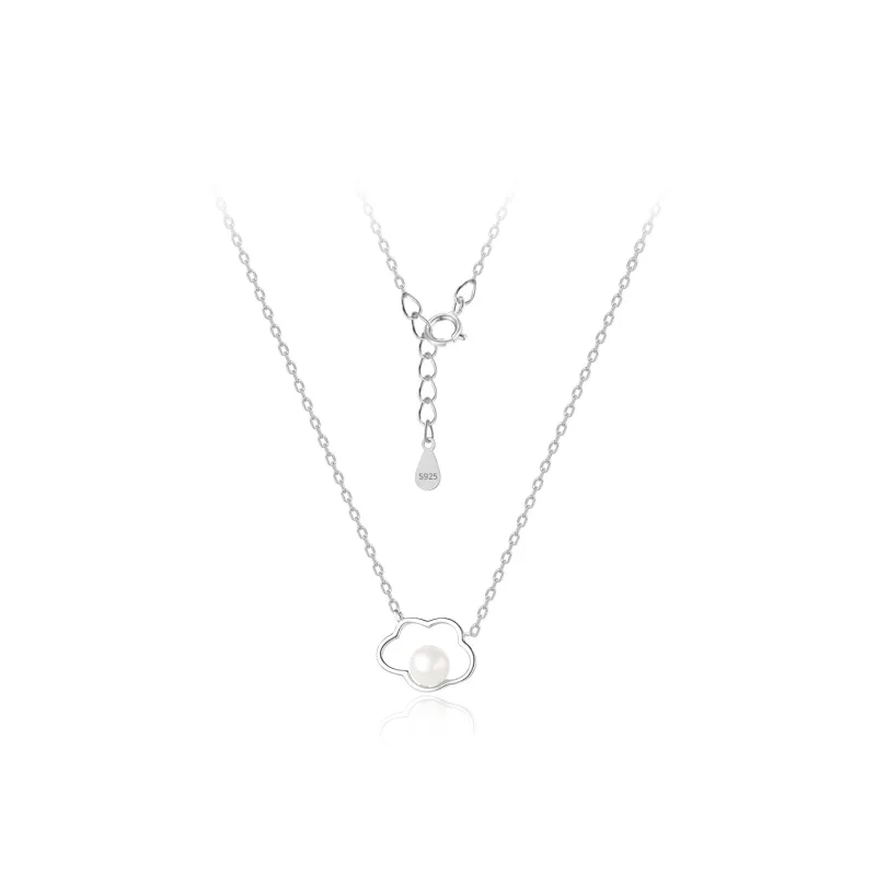 FBRUE 925 Silver Pearls Necklaces Women's-0