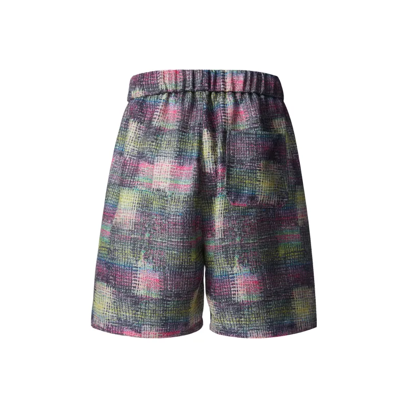 UPZCY Casual Shorts Unisex Mosaic Magenta-5