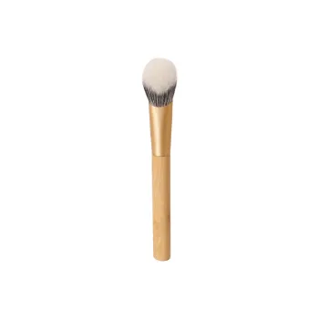 XIBI Bamboo Wood Z50 Slope Stippling Brush Blush Brush With Soft Portable Design For Beginners Made Of Wool