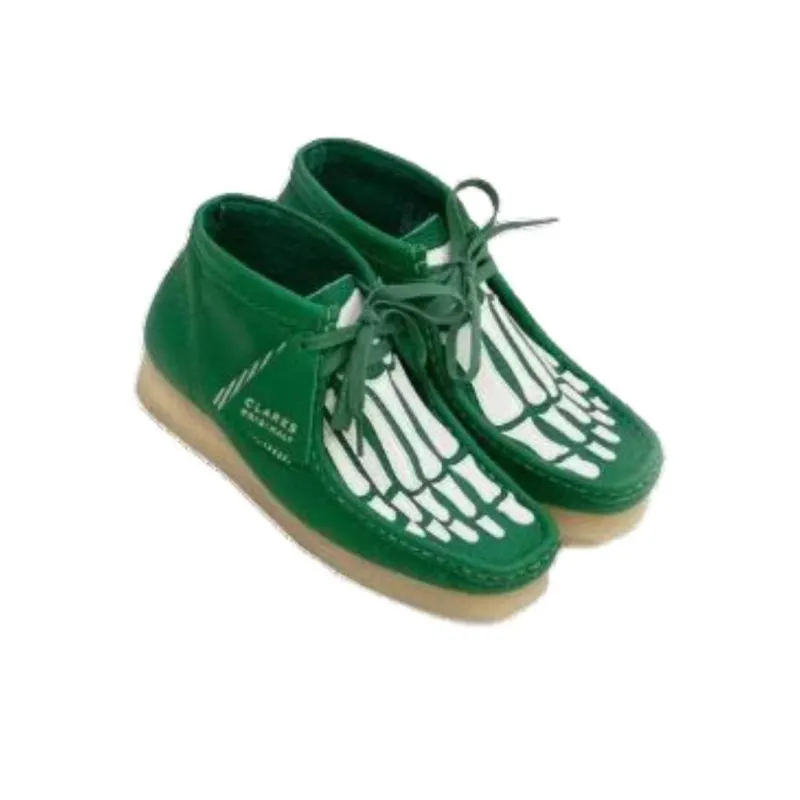 Vandy The Pink x Clarks Originals WALLABEE Ankle Boots Green Women's-2